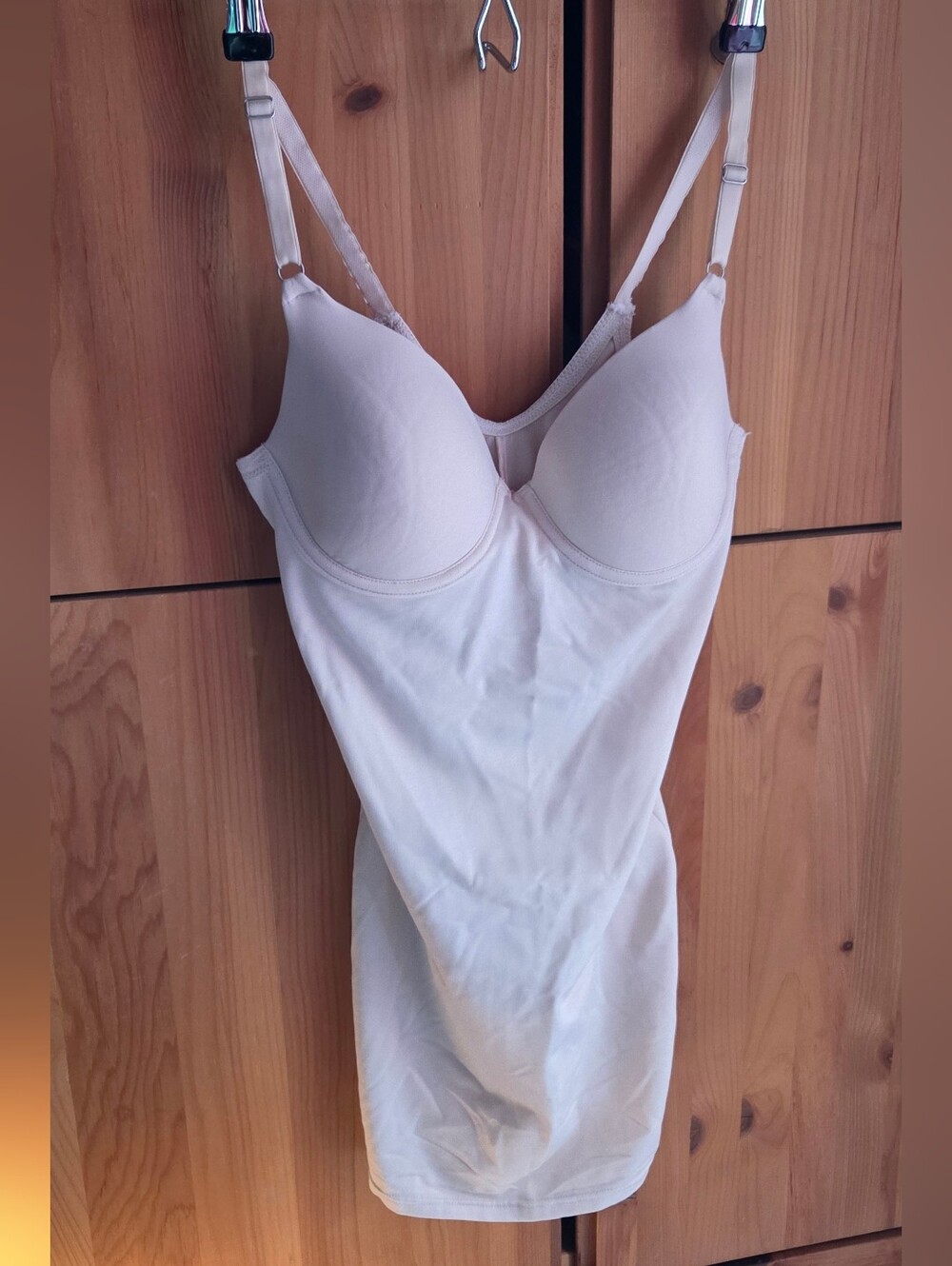 Flexees Beige Underwired Longline Shapewear Size 34C